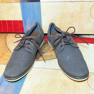 MEN'S GEORGE SHOES MEMORY FOAM MENS SIZE 13 PLAIN TOE CANVAS OXFORD SHOE